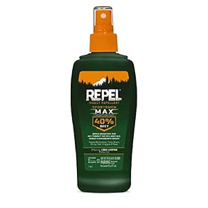 Repel Insect Repellent Sportsman Max Formula, Repels Mosquitoes, Ticks and Gnats, Effective Long-Lasting Protection, 40% DEET (Aerosol) 6 fl Ounce (Pack of 2) Repel Insect Repellent Sportsman Max Formula, Repels Mosquitoes, Ticks and Gnats, Effective Long-Lasting Protection, 40% DEET (Aerosol) 6 fl Ounce (Pack of 2)