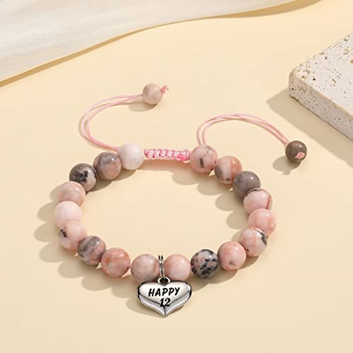 Image of MIXJOY Happy Birthday Gifts for Women, Birthday Braided Beads Bracelet Gifts for Turning Age Daughter Granddaughter Niece