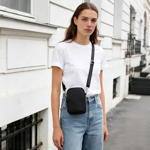 Image of WITERY Waterproof Nylon Cute Crossbody Cell Phone Purse Smartphone Wallet Bag for Women