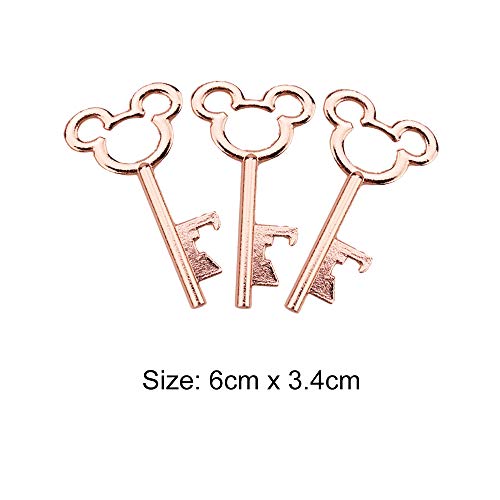 Sleutelflesopeners - 50st Vintage Skeleton Key flesopener met kraftpapier cadeaukaartjes en touw voor huwelijksgunsten… - Image 3