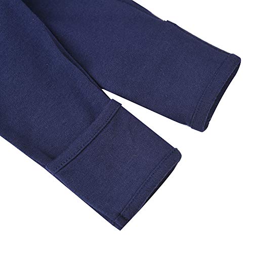 Aablexema Baby Footed Pajamas with Mitten Cuffs - Unisex Newborn Infant 2 Ways Zipper Cotton Footie Pjs3