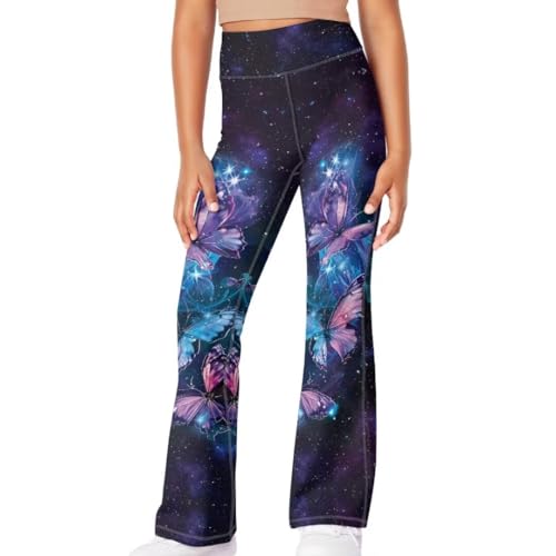 Yoga Pants Girls 5-14t Stylish Bell Bottoms for Girls Flare Leggings3