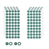 GIONAR 400 Pcs 18650 Lithium Batterien Isolatorring, Isolierend Selbstklebendes Papier, 200 Stk. Hohle Ringe + 200 Stk. Massive, Isolierring Selbstklebender Kartonaufkleber