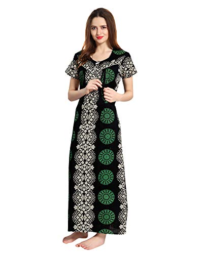 Image of AV2 Women's Cotton Printed Feeding, Nursing Maternity Nighty