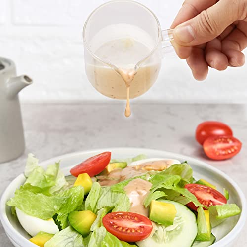 Mfacoy 2 Pack Espresso Glass Measuring Cup, 75Ml Espresso Cups With Handle, Espresso Shot Glass With V-Shaped Mouth, Clear Glass Espresso Accessories, Milk Frothing Pitcher #TOP6