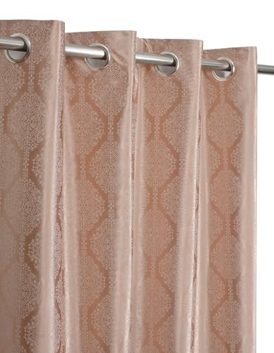 Image of Premium Polyester Fabric Curtains 9 Feet Set of 3 for Living Room | 4x9 feet Long Door Curtain | Brown Color Parde