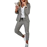 Anlass: Vielseitiger Damenanzug, lässig eleganter Stil. Geeignet für Büro, Arbeit, Geschäftstreffen, Urlaub, Date, Alltag usw.