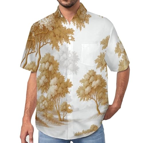 Chemise d'été légère sans repassage à manches courtes et col vacances classique