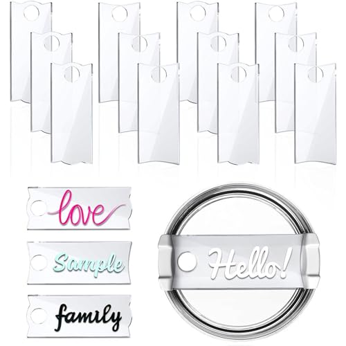 20 PCS Sublimation Acrylic Name Plates Holder Blanks 3.2