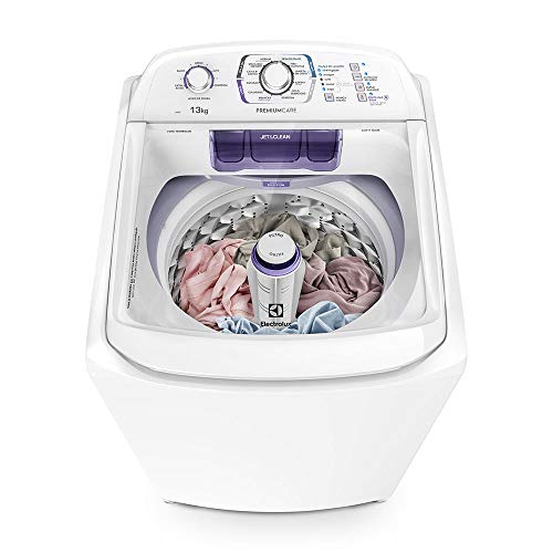 Máquina de Lavar 13Kg Electrolux Branca Premium Care Silenciosa, Cesto inox e Jet&Clean (LPR13) 220V