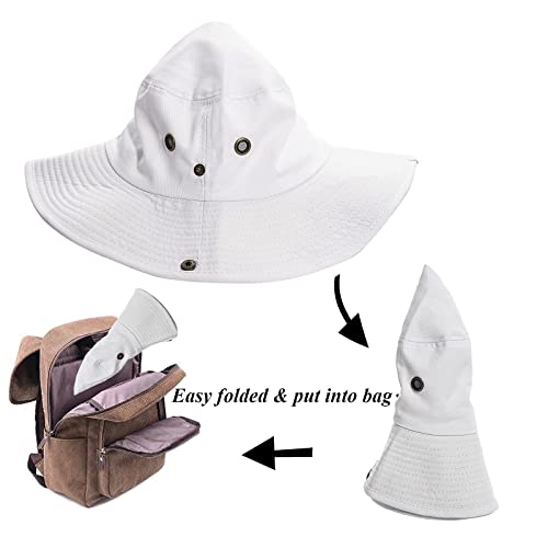 Sombrero de cubo para mujer con protección UV XL blanco miniatura 7