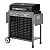 Royal Gourmet GL4001 4-Burner Gas Grill with Pegboard, 500 Sq. In. Cooking Area, 26,000 BTU, Foldable Side Shelves with Hooks, Ideal for Backyard and Patio, Black & Cool Gray