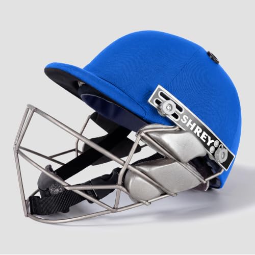 Image of SHREY Pro Guard Stainless Steel 2.0 Batting Cricket Helmet for Men's (Royal Blue, XL)