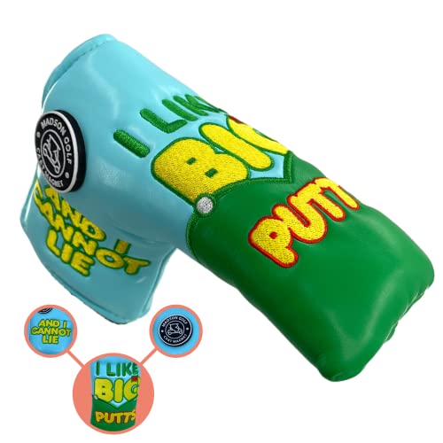 Funny Golf Club Covers for Putter, I Like Big Putts and I Cannot Lie headcovers, Funny Headcover for putters, Golf Gifts for Men, Dad, and Women, Great Golf Accessories for Men (Blade Putter)