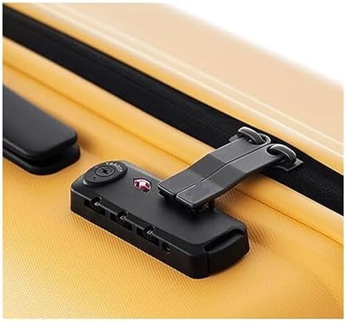 Luggage Travel Gear Luggage Carry On Portable Suitcases Hard Suitcase For Business Travel Luggage Suitcase(Yellow,20inch)3