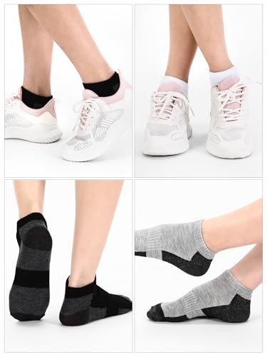 Image of Foaincore 60 Pairs Ankle Socks Bulk for Men Women, Low Cut Breathable Cushioned Athletic Running No Show Socks Multipack