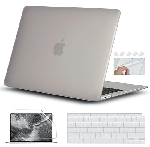 Image of Case Compatible with MacBook Air 13 inch A1466 & A1369 Older Version 2010-2017 Release Plastic Hard Shell Cover Case, Matte Grey