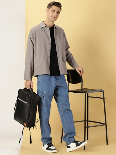 Image of Thomas Scott Men's | Solid | Full Sleeve | Regular Fit | 100% Cotton | Double Pocket | Spread Collar | Casual Shirt