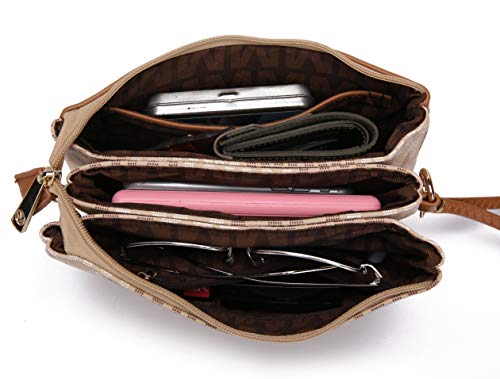 Image of MKF Collection Crossbody Bag for Women Wristlet Strap, Vegan Leather Shoulder Bag Handbag Purse by Mia K