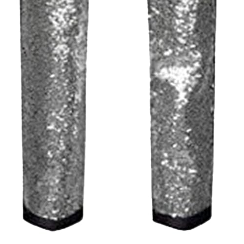 Metallic Pants for Men's Night Club Rave Sequin Pants Slim Fit Disco Party Trouser3