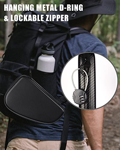 Lilcreek Handgun Rug Case,Pistol Case With Padded,Hard Shell Lockable Zipper Storage Gun Case For Pistol Fits For Compact And Full-Size Handguns #TOP4