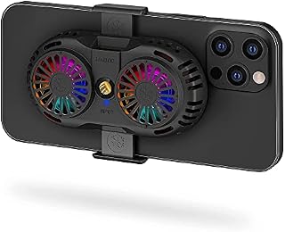SakuraClub Semi-Conductor Phone Cooler, Cellphone Radiator with Dual Cooling Chip, Cooling Case for iOS/Android Phones, Fit for Mobile Gaming, Video Streaming, Car Driving
