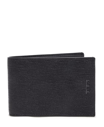 TUMI - Nassau Slim Single Billfold Wallet - Card Holder Wallet for Men & Women - RFID Wallet Protection - Nappa Leather Material - Embossed Black