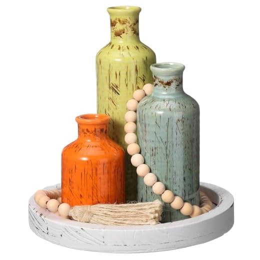 Tiangrid Rustic Tabletop Centerpieces Set