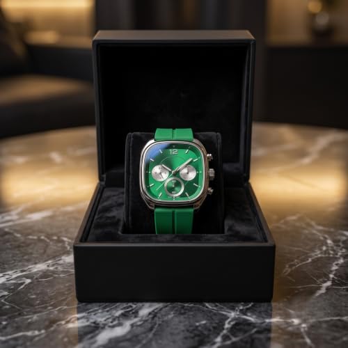Image of GOLDENIZE FASHION Watch for Man, Analog Watch for Man, Black Ceramic Watch for Men with Arabic Numeral Dial, Low Weight Quartz Wrist Watch Men's & Boy's Wrist Watch