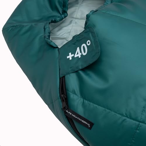 Bolsa de dormir ALPS Mountaineering Vibe +40° F, ligera para 3 estaciones, forma momia con aislamiento TechLoft Micro, shell ripstop y bolsa de compresión para camping, senderismo y mochilero miniatura 5