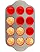 Silicone Muffin Pan With Steel Frame, 12 Cups Full Size | Professional Non-Stick Baking Molds by Boxiki Kitchen | FDA Approved BPA-Free Bakeware | Silicone 12 Cup Muffin Mold