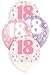 Price comparison product image Unique Party 80872 - 12" Latex Glitz Pink 18th Birthday Balloons, Pack of 6