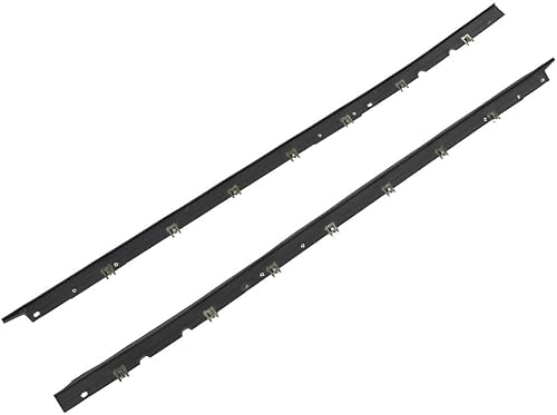 G-PLUS Par de burletes de fieltro para ventana con cinturón de remaches exterior compatible con Chevy Corvette C4 (cupé y convertible) 1984-1996