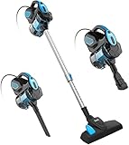 Corded Vacuum Cleaner, INSE I5 Stick Vacuum Cleaner 18KPA Powerful Suction with 600W Motor, 3 in 1 Handheld Vacuum for Pet Hair Hard Floor Home Blue