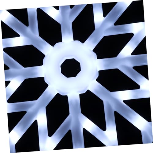 BESTOYARD 3 Pçs Ao Ar Livre Lâmpada De Floco De Neve Festa De Natal Lâmpada De Floco De Neve Ao Ar L