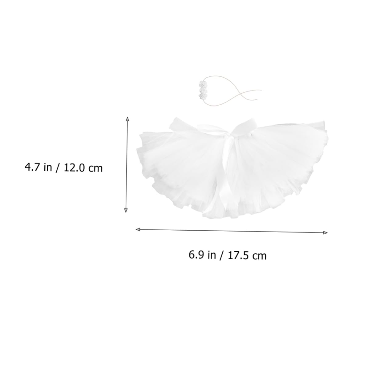 Abaodam 3piezas Falda Tutu De Tul Para Bebés Con Diadema Floral Traje De Fotografía Para Niñas De Meses Vestido De Princesa Color Ropa Para Nuevos Nacidos y Celebraciones