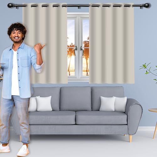 ZJUNLI Vorhänge Blickdicht mit Ösen 300 x 120 cm Wärmeisolierend Kälteschutz Sonnenschutz Wunderschön Weich Vorhang mit Ösen, Waschbar für Hotels Schlafzimmer, 1Er Set, Beige ZJUNLI Vorhänge Blickdicht mit Ösen 300 x 120 cm Wärmeisolierend Kälteschutz Sonnenschutz Wunderschön Weich Vorhang mit Ösen, Waschbar für Hotels Schlafzimmer, 1Er Set, Beige