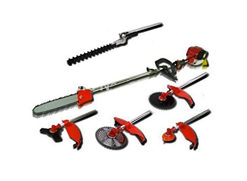 CHIKURA Multi Brush Cutter 6 in 1 Pole Saw 52cc Hedge Trimmer Whipper Snipper