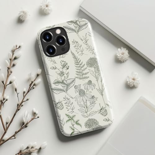 Esdot for iPhone 15 Pro Max Case Cute - Wireless Charging - Preppy Floral | Compatible with Magsafe, Dual-Layer Hard Shell & Silicone, Aesthetic Wildflower Phone Cover for Women Girls - image 8