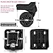 Zoofen Suitcase Wheels Swivel Casters Luggage Wheels Replacement with 4 Screw Holes (W044-B,2 pcs)