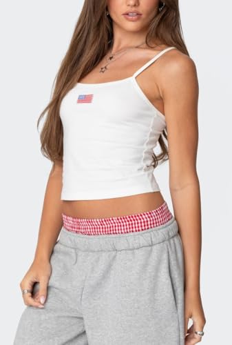 Women Y2k Graphic Cami Tops Spaghetti Strap Summer Going Out Crop Top Sleeveless Backless Basic Tank Tops4