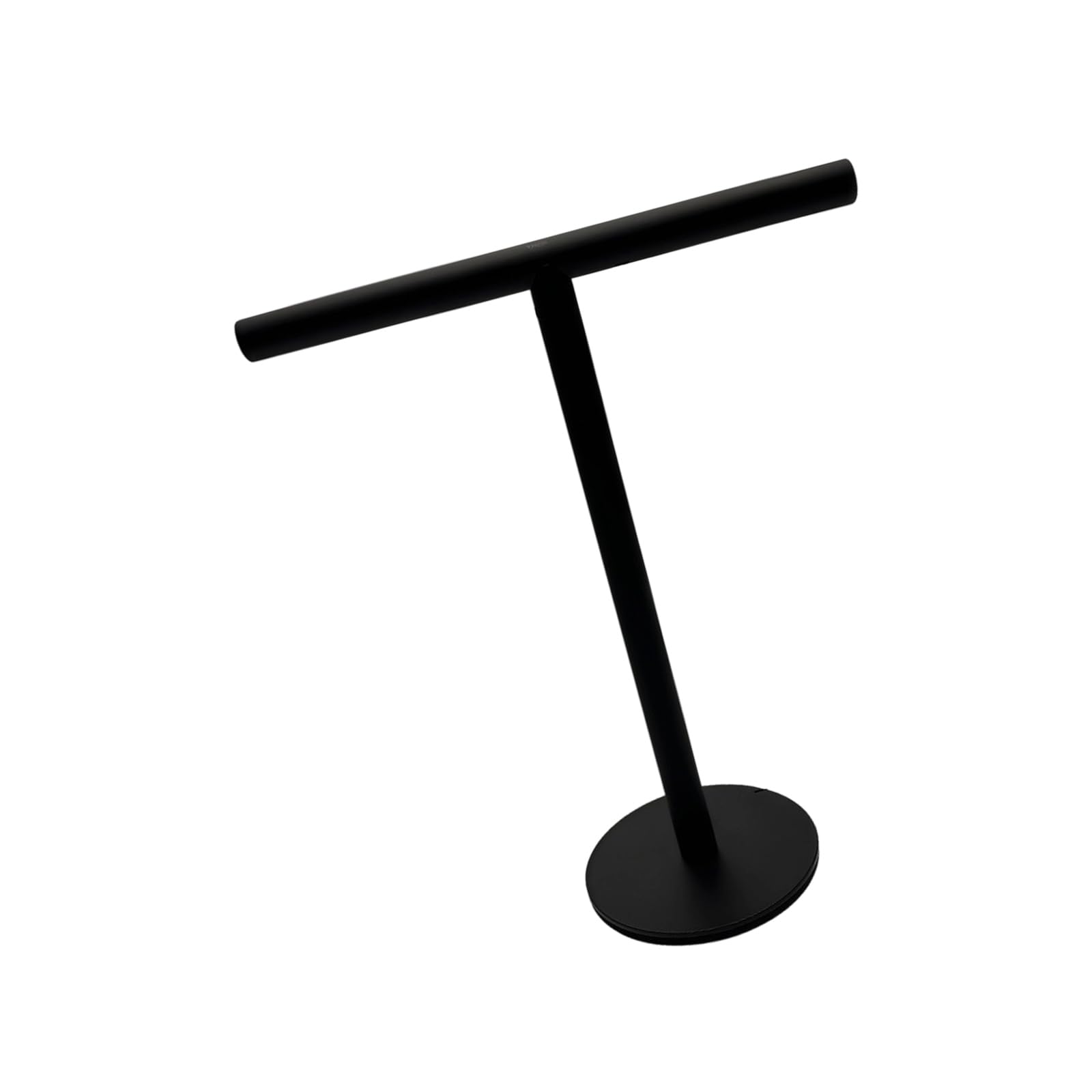 Jazuaiao Multipurpose Stainless Steel Towel Rack T Shape Round Base Sturdy Construction for Bathroom Kitchen Use Round Base Towel Rack