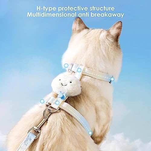 gato | Trelas gatinho à prova fuga,Arnês ajustável para animais estimação para gatos grandes e peque