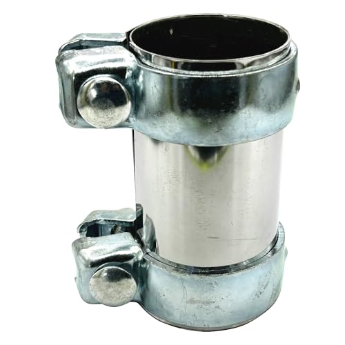 LPFIDI Auspuffschelle Set - Exhaust Component - Silber - Modern - Stahl - 60 mm x 125 mm