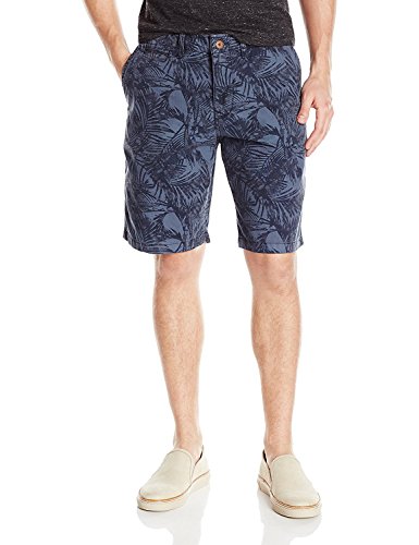 Lucky Brand Men's Palm Print Flat Front Short, Multi, 32