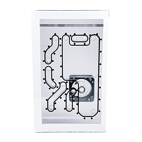 Stealkey Customs Lian Li O11D Mini Front MK2 D5 Distroplate - Acryl - weiß
