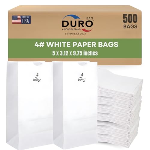 Duro 500-Count White Sandwich Paper Bags