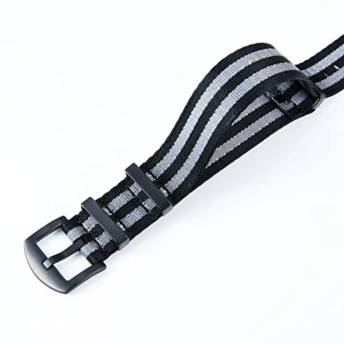 Image of BINLUN Nylon Watch Band Thick G10 Premium Ballistic Nylon Multicolor Replacement Watch Straps with Silver /Black Stainless Steel Buckle for Men Women 18mm 20mm 22mm 24mm