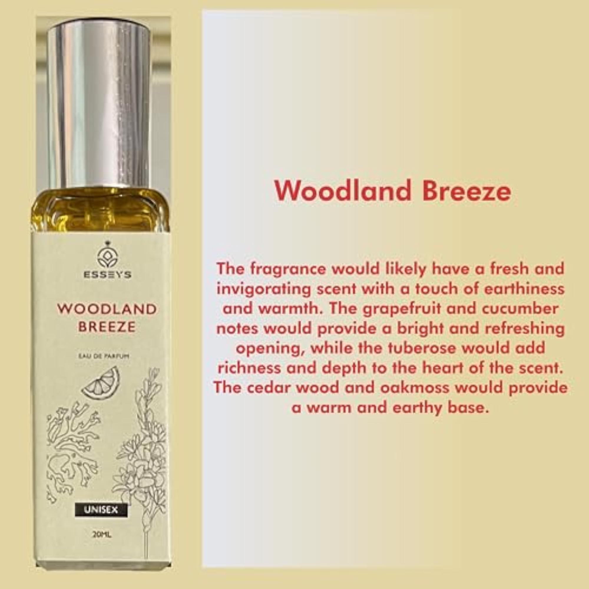 Woodland Breeze Unisex Perfume, 20ml
