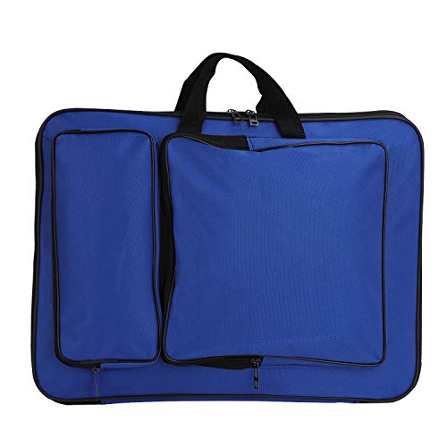 Image of JIAHG Water-Resistant Art Portfolio Carry Bag A3 Art Work Portfolio Tote Drawing Board Bag Portable Painting Sketch Pad Storage Bag Professional Art Organizer for Palette Paints Brushes